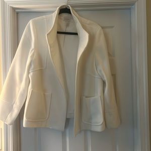 Heavy weight winter white Chicos coat/blazer